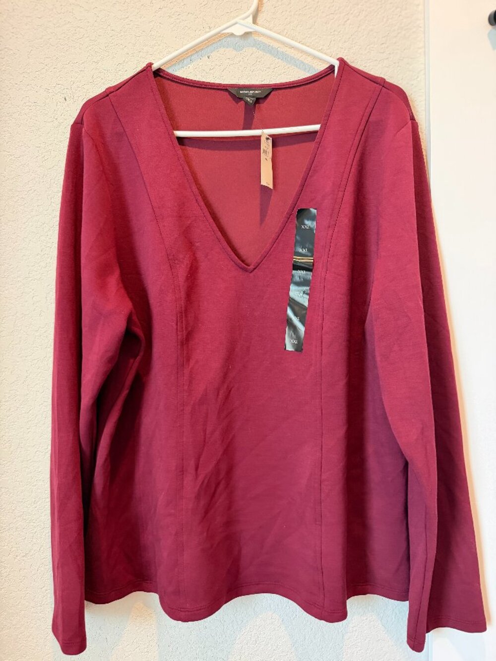 NWT Banana Republic Maroon Top Size XXL